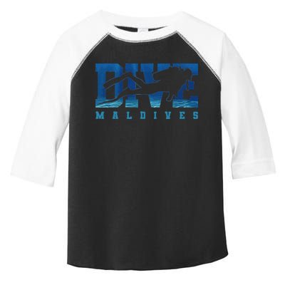 Maldives Diver Souvenir Gift Toddler Fine Jersey T-Shirt