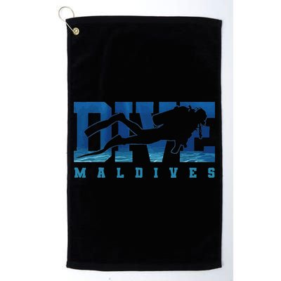 Maldives Diver Souvenir Gift Golf Towel