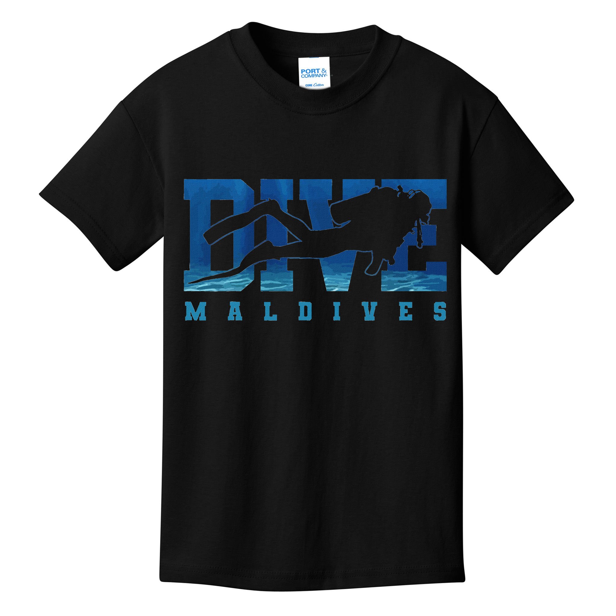 Maldives Diver Souvenir Gift Kids T-Shirt