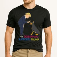 My Doberman Supports Trump Gift Doberman Pinscher Cooling Performance Crew T-Shirt
