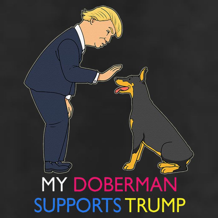 My Doberman Supports Trump Gift Doberman Pinscher Hat