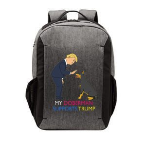 My Doberman Supports Trump Gift Doberman Pinscher Vector Backpack