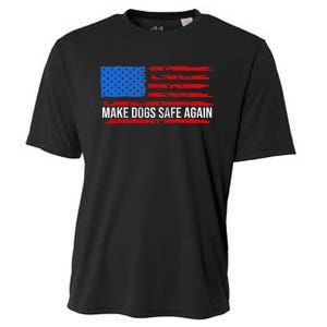 Make Dogs Safe Again Funny 2024 Presidential Election Cooling Performance Crew T-Shirt