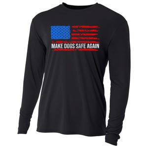 Make Dogs Safe Again Funny 2024 Presidential Election Cooling Performance Long Sleeve Crew