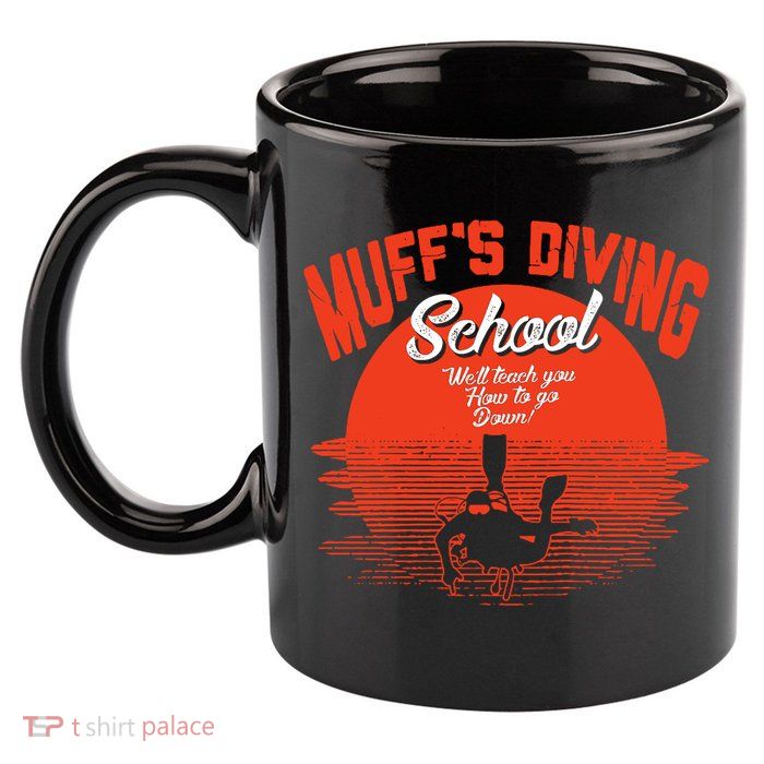 Muffs Diving School 11oz C Handle Ceramic Mug