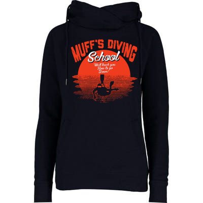 Muffs Diving School Womens Funnel Neck Pullover Hood