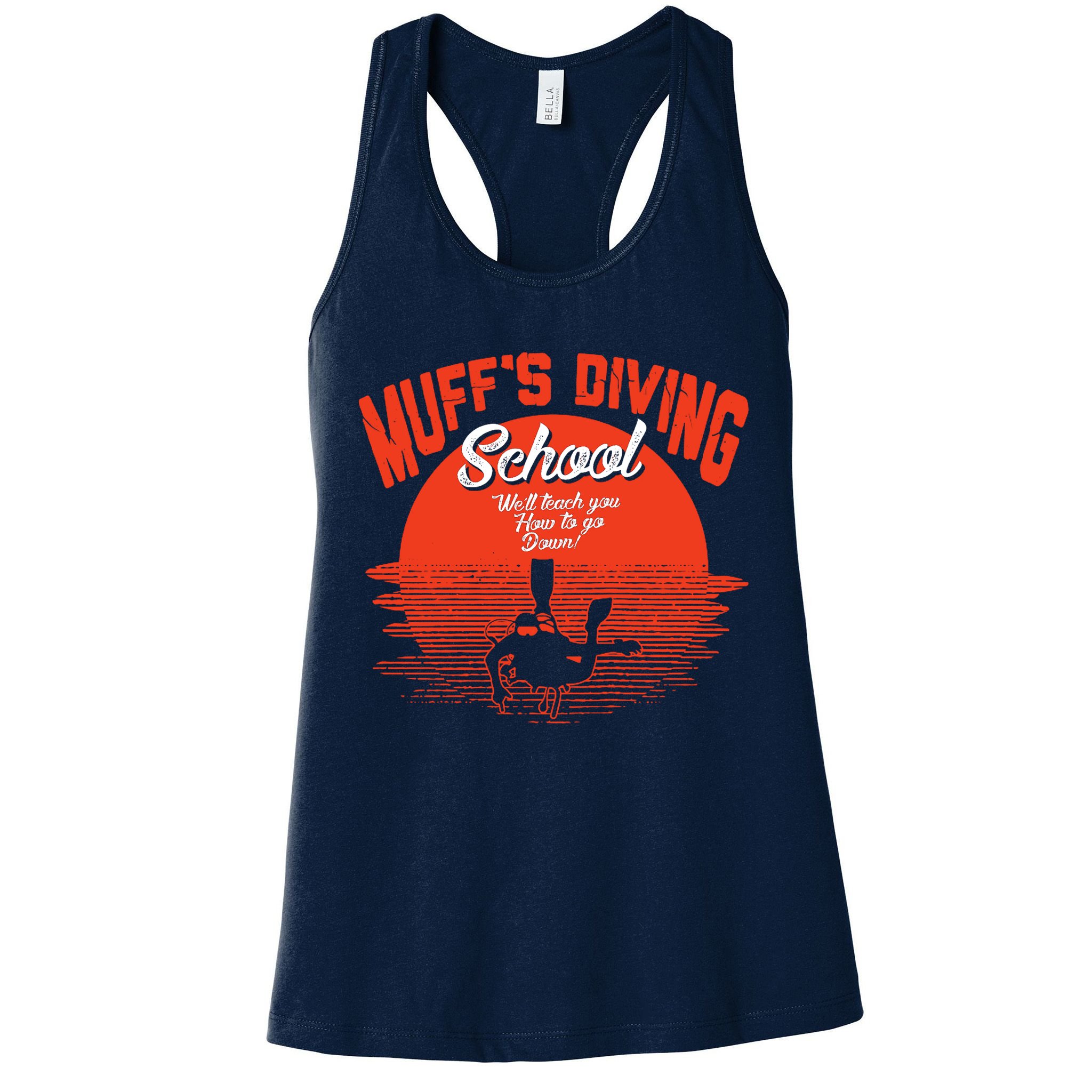 Muffs Diving School Womens Tank Top