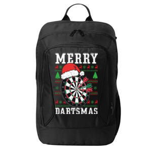 Merry Dartmas Sport Lover Merry Xmas Christmas Day Funny Gift City Backpack