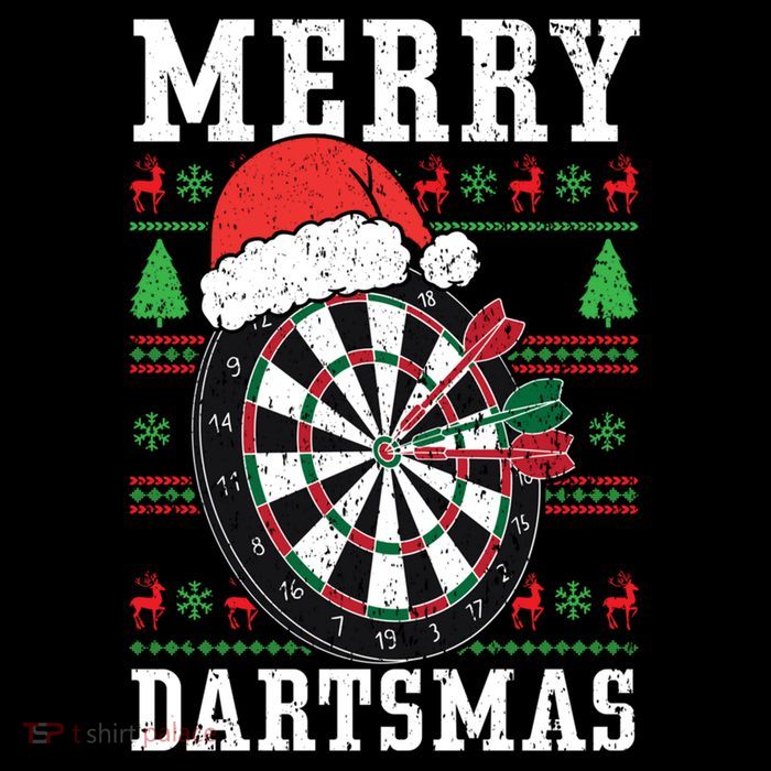 Merry Dartmas Sport Lover Merry Xmas Christmas Day Funny Gift Flatbill Hat