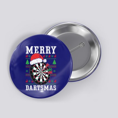 Merry Dartmas Sport Lover Merry Xmas Christmas Day Funny Gift Button