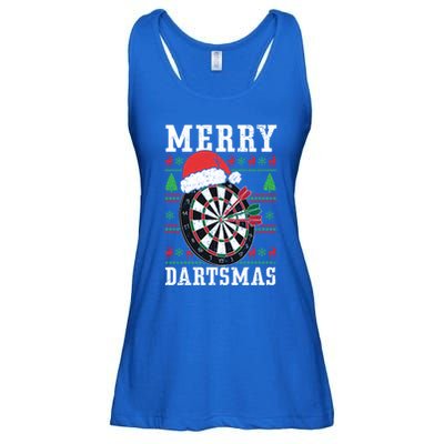 Merry Dartmas Sport Lover Merry Xmas Christmas Day Funny Gift Ladies Essential Flowy Tank