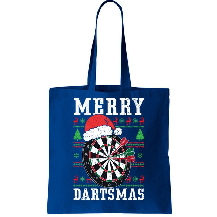 Merry Dartmas Sport Lover Merry Xmas Christmas Day Funny Gift Tote Bag