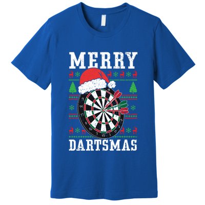 Merry Dartmas Sport Lover Merry Xmas Christmas Day Funny Gift Premium T-Shirt