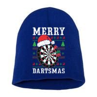 Merry Dartmas Sport Lover Merry Xmas Christmas Day Funny Gift Short Acrylic Beanie