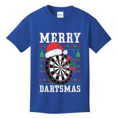 Merry Dartmas Sport Lover Merry Xmas Christmas Day Funny Gift Kids T-Shirt