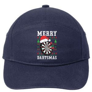 Merry Dartmas Sport Lover Merry Xmas Christmas Day Funny Gift 7-Panel Snapback Hat