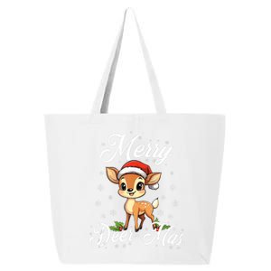 Merry Deermas Santa Deer Animal Lovers Christmas Puns Tank Top 25L Jumbo Tote