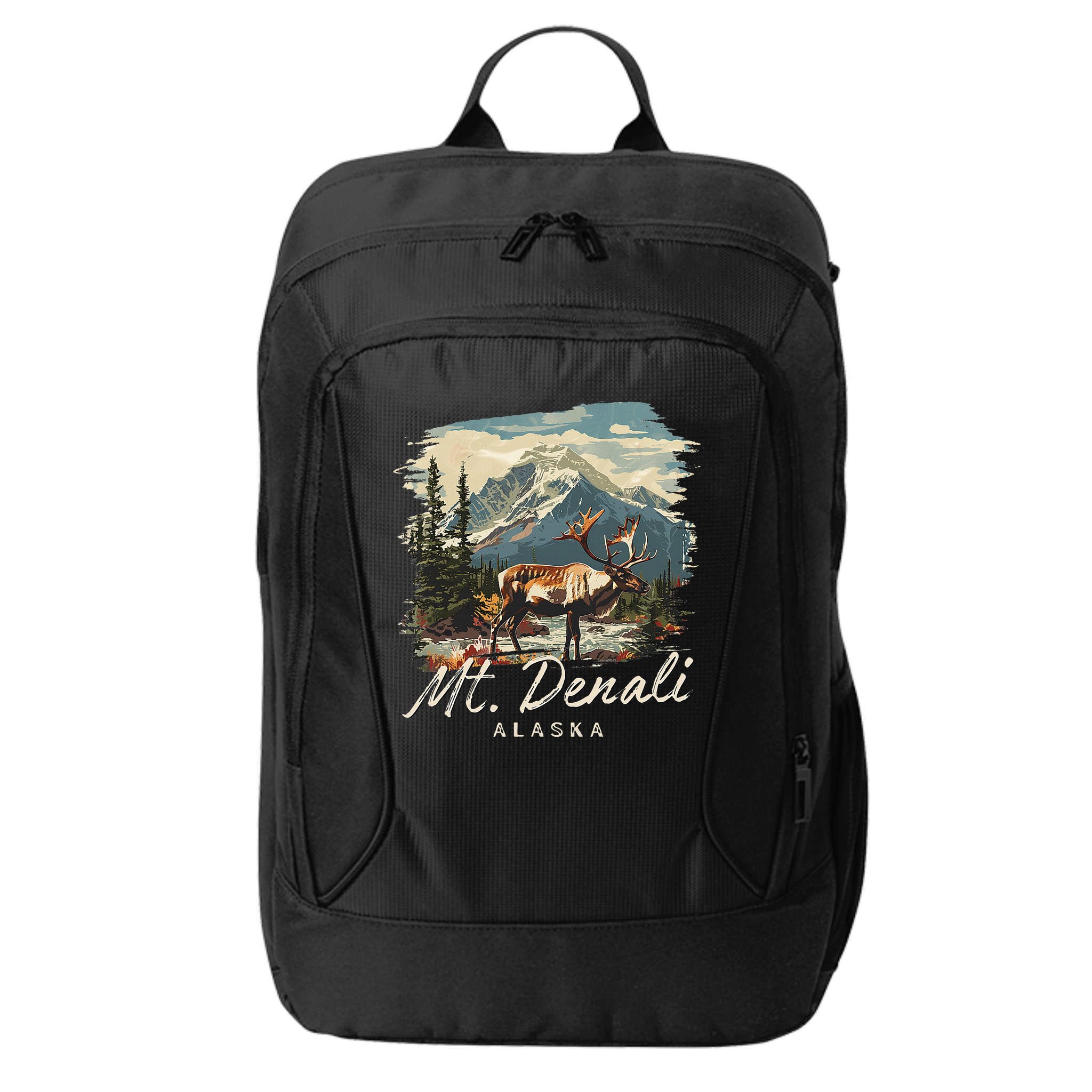 Mount Denali Souvenir Mt. Denali City Backpack