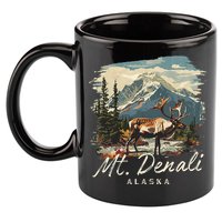 Mount Denali Souvenir Mt. Denali 11oz C Handle Ceramic Mug