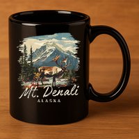Mount Denali Souvenir Mt. Denali 11oz C Handle Ceramic Mug