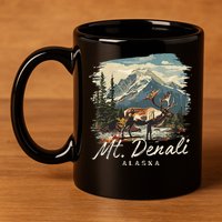 Mount Denali Souvenir Mt. Denali 11oz C Handle Ceramic Mug