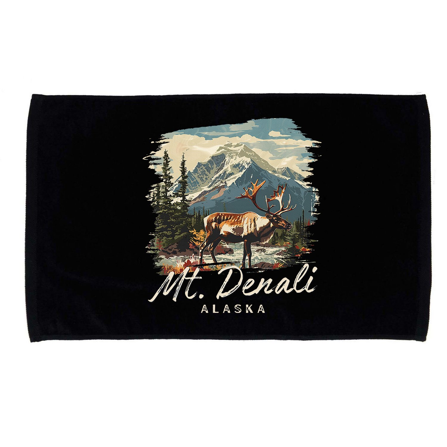 Mount Denali Souvenir Mt. Denali Microfiber Hand Towel
