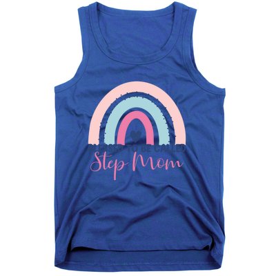 Mothers Day Step Mom Blessed To Be Called Step Mom Rainbow Funny Gift Tank Top