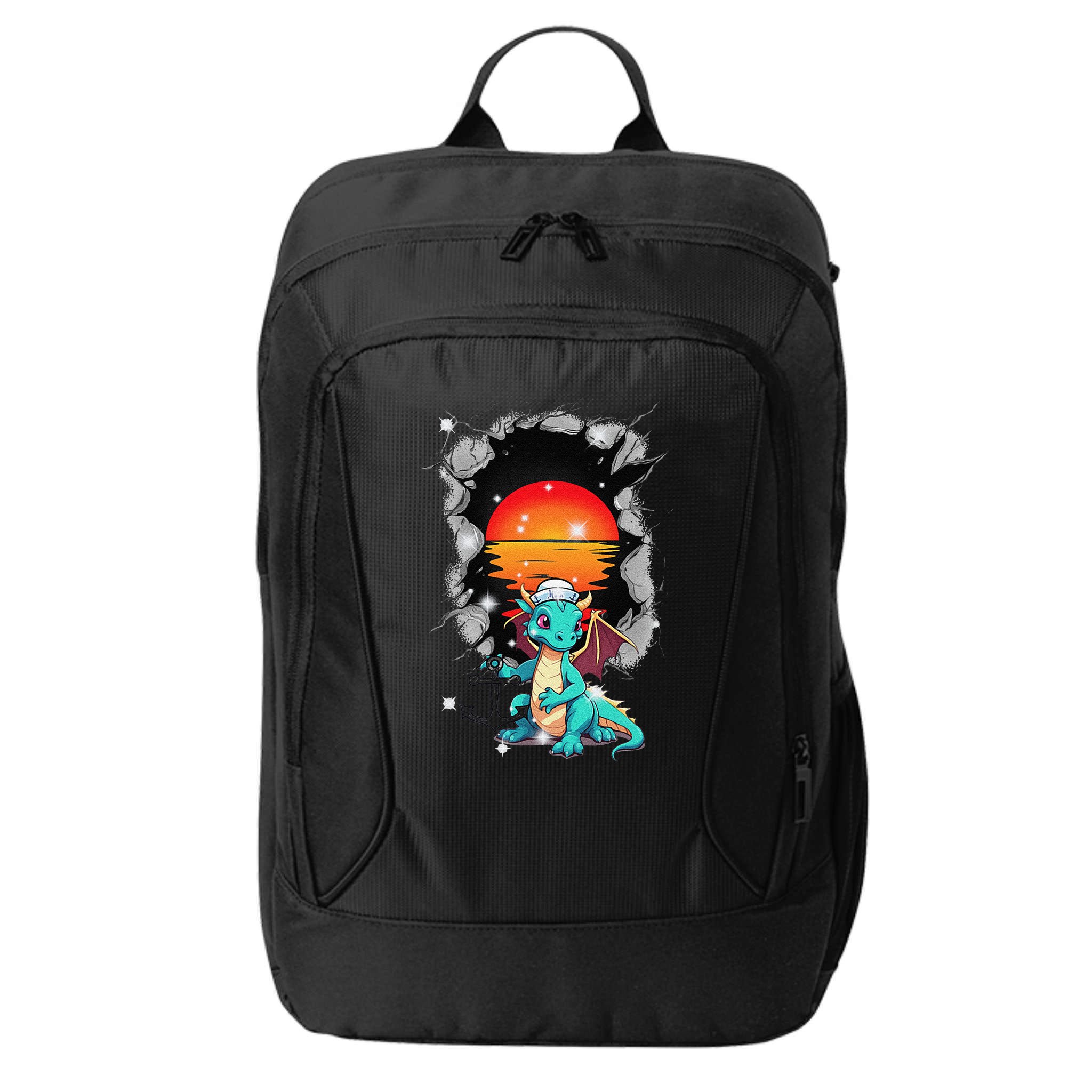 Maritime Dragon Sailors Sailors Sunset City Backpack