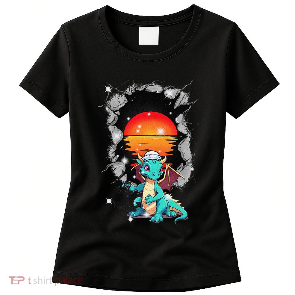 Maritime Dragon Sailors Sailors Sunset Womens T-Shirt