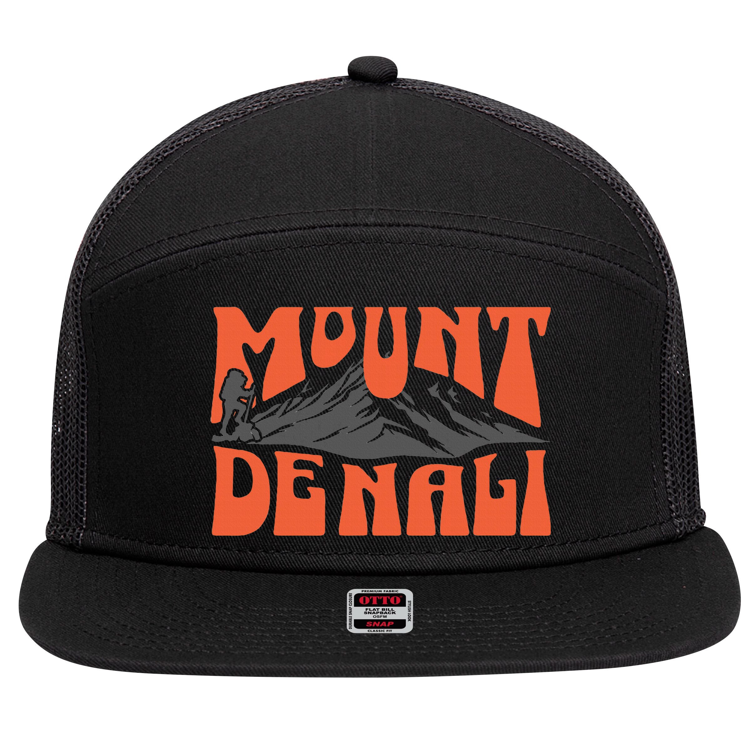 Mount Denali Souvenir Mt. Denali 7 Panel Mesh Trucker Snapback Hat