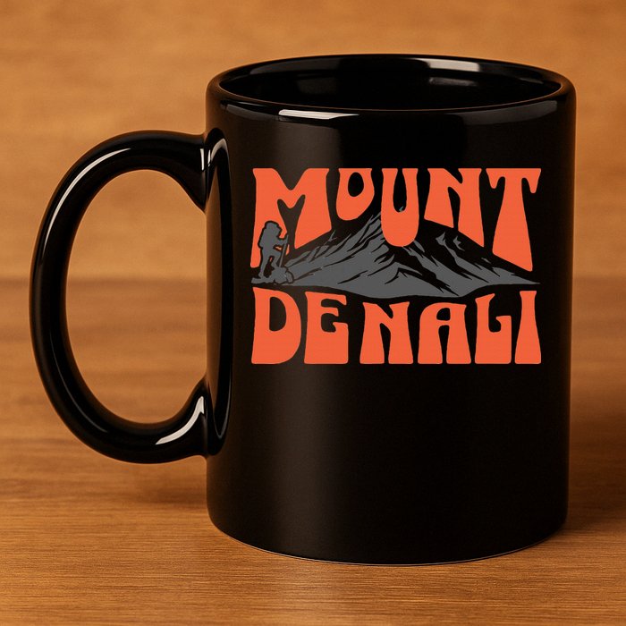 Mount Denali Souvenir Mt. Denali 11oz C Handle Ceramic Mug