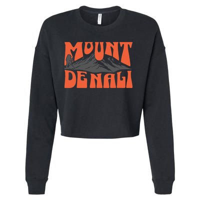 Mount Denali Souvenir Mt. Denali Cropped Pullover Crew