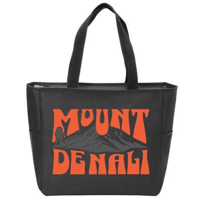 Mount Denali Souvenir Mt. Denali Zip Tote Bag