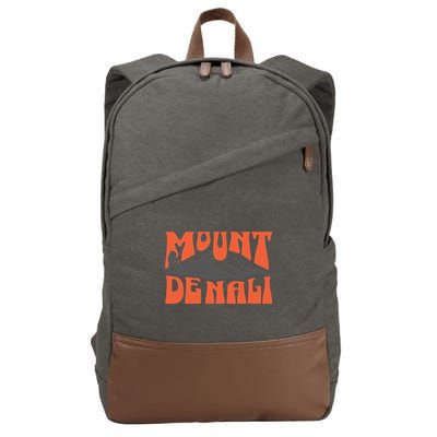 Mount Denali Souvenir Mt. Denali Cotton Canvas Backpack