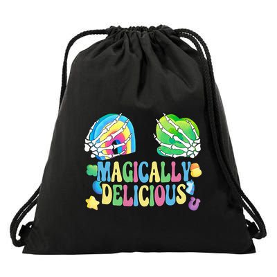 Magically Delicious Shamrock Boobs St Patrick's Day Sexy Drawstring Bag