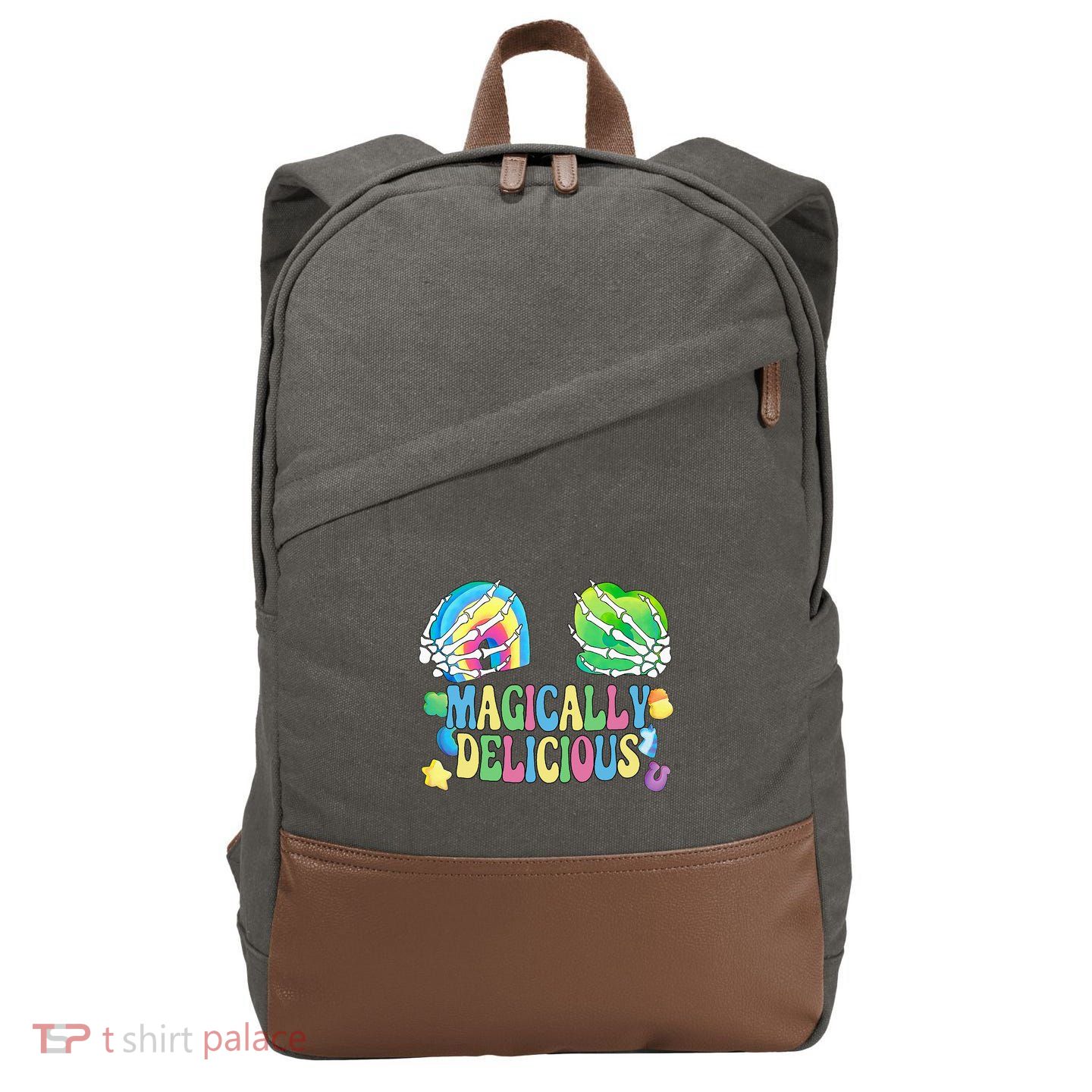 Magically Delicious Shamrock Boobs St Patrick's Day Sexy Cotton Canvas Backpack