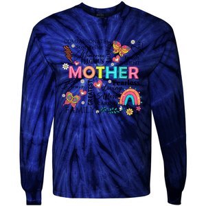 Mother’S Day She Is Mom Family Mama Tie-Dye Long Sleeve Shirt