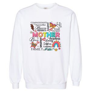 Mother’S Day She Is Mom Family Mama Garment-Dyed Sweatshirt