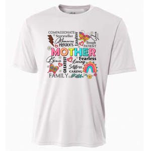 Mother’S Day She Is Mom Family Mama Cooling Performance Crew T-Shirt