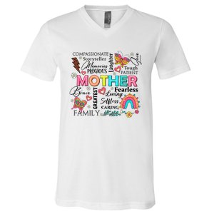 Mother’S Day She Is Mom Family Mama V-Neck T-Shirt