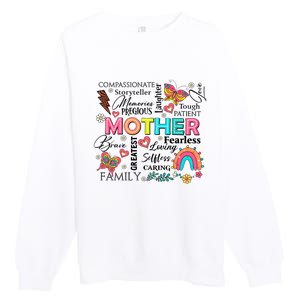 Mother’S Day She Is Mom Family Mama Premium Crewneck Sweatshirt