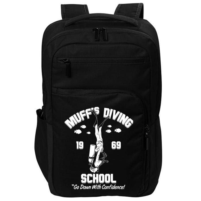 Muffs Diving School 1969 Go Down With Confidence Impact Tech Backpack