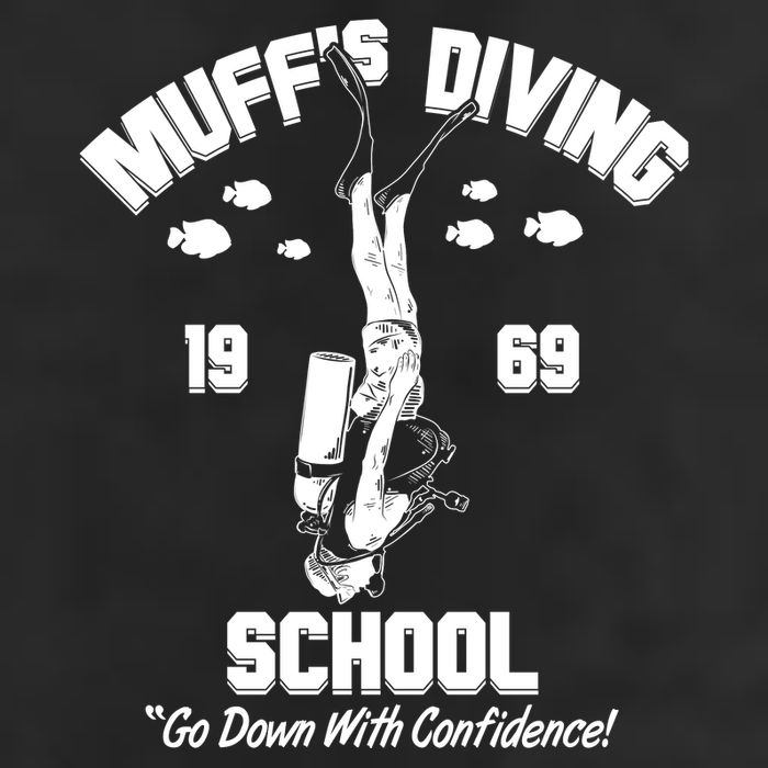 Muffs Diving School 1969 Go Down With Confidence Golf Towel