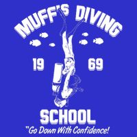 Muffs Diving School 1969 Go Down With Confidence Apron