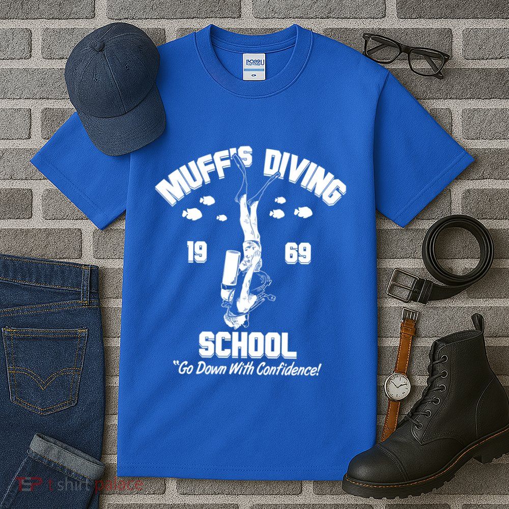 Muffs Diving School 1969 Go Down With Confidence Tall T-Shirt