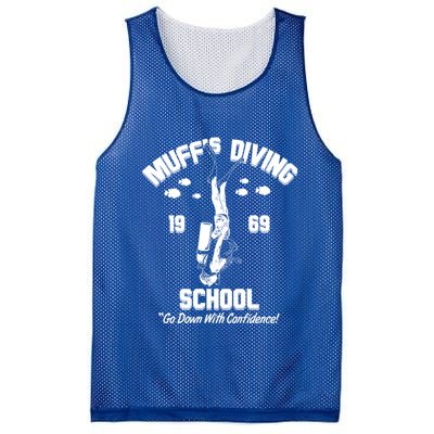 Muffs Diving School 1969 Go Down With Confidence Mesh Reversible Basketball Jersey Tank