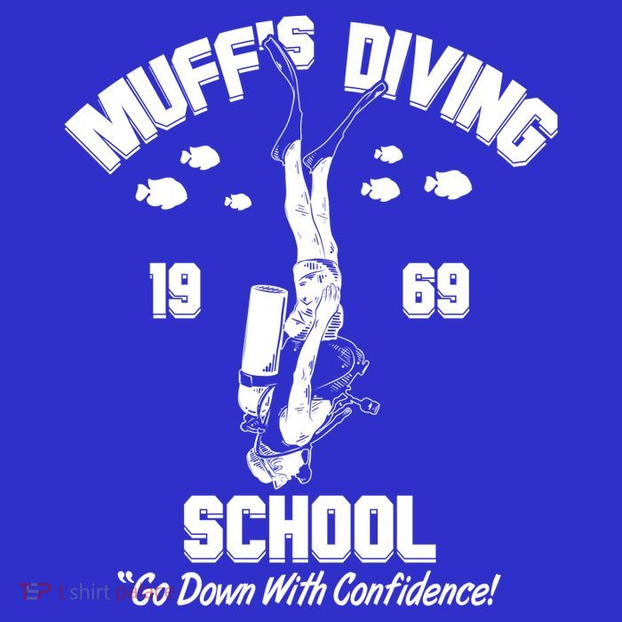 Muffs Diving School 1969 Go Down With Confidence Poster