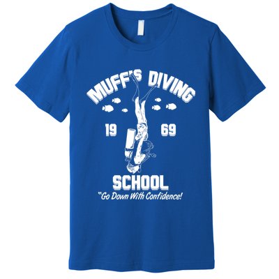 Muffs Diving School 1969 Go Down With Confidence Premium T-Shirt