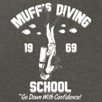 Muffs Diving School 1969 Go Down With Confidence Cotton Canvas Backpack