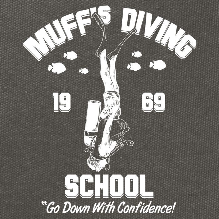 Muffs Diving School 1969 Go Down With Confidence Cotton Canvas Backpack